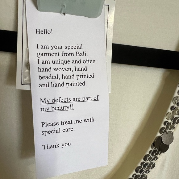 Basil & Maude by Anthropologie Ivory Tank Top with Sequin Trim - Picture 5 of 11